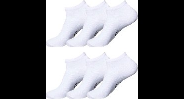 Umbro sneakersokken – enkelsokken – 6 paar – maat 40-46 – wit – sokken dames en heren – unisex - Cadeau