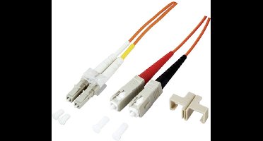 EFB Elektronik O0320.1 Glasvezel Optische vezel Aansluitkabel [1x LC-stekker - 1x SC-stekker] 50/125 µ Multimode OM2 1.00 m