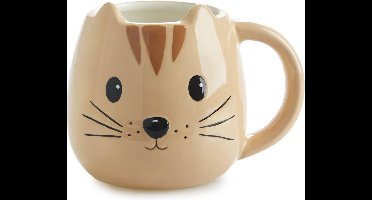 Balvi Mok Tas Kitty Kat Oranje 400ML met handvat