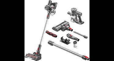 Zedar S600 Steelstofzuiger draadloos met 4 verschillende opzetstukken - Draadloze stofzuiger - zonder zak op accu- Vacuum cleaner - accu stofzuiger