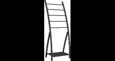 LOFT-GAME Handdoekhouder 5 Stangen Mat gelakt Zwart - staand