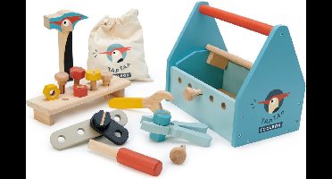 Tender Leaf Toys Gereedschapskist Tap Tap 23 Cm Hout 22-delig