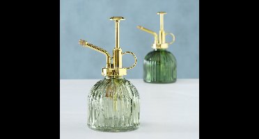 Sierflesje - Spuit flesje - Decoratie - 2 stuk - Goud - Groen - Glas