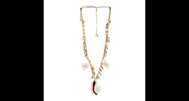 Bazar Bizar - Decoratie - Cowrie Schelpen Ketting - Wit