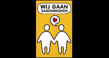 Samenwonen - 6 Dubbele Uitnodigingen Met Envelop – Verhuiskaart