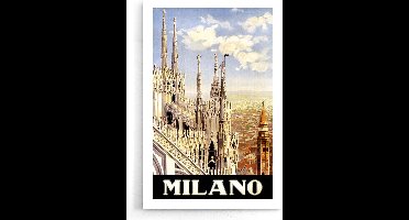 Walljar - Milaan - Muurdecoratie - Poster