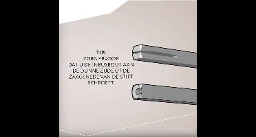Hoppe wisselstift SKG*** 8mm 52-57 mm