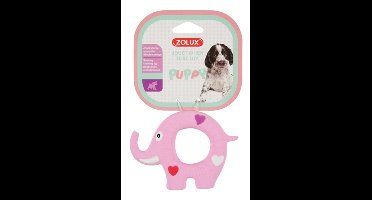 Zolux puppyspeelgoed latex olifant roze - Default Title