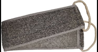 Luxe Natuurlijke Rug Scrub - Charcoal - Bamboo & Linnen - Biologisch Afbreekbaar