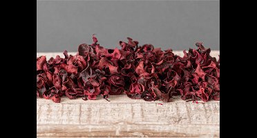 Decoratie gekrulde blaadjes 104 -rood-
