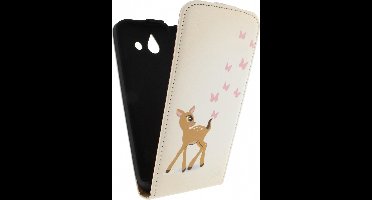 Huawei Y550 Hoesje - Mobilize - Ultra Slim Serie - Kunstlederen Flipcase - Deer - Hoesje Geschikt Voor Huawei Y550