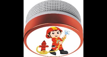 ELRO Rookmelder Kids Brandweerman FS8110 - Met 10 Jaar Batterij - Voldoet aan Norm EN14604