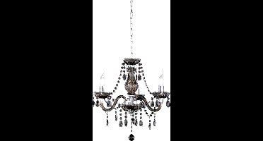 REALITY LÜSTER - Kroonluchter - Chroom - excl. 3x E14 40W - Behang zwart - D: 46 cm