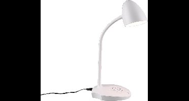 REALITY LOAD - Tafellamp - Bureaulamp - Wit - Oplaadfuctie voor telefoon - incl. 1x SMD 4W