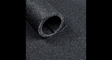 Sportvloer - Rol van 10 m² - Dikte 10 mm - Asfaltlook zwart - 10m x 1m