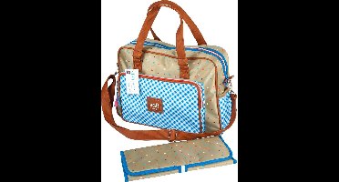 Lief! Luiertas - met verschoningsmatje - Blauw