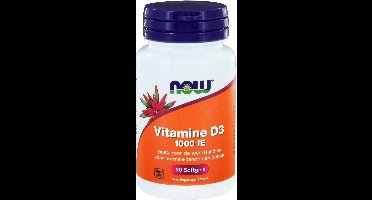 Now Foods - Vitamine D3 1000 IE - Belangrijk voor Immuunsysteem en Spierwerking - 90 Softgels