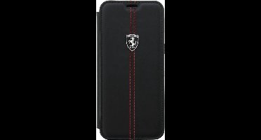 Ferrari Vertical Stripe Leather Case - Zwart voor Samsung Galaxy S8 (G950)
