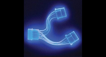 Akasa Power Splitter UV Blue