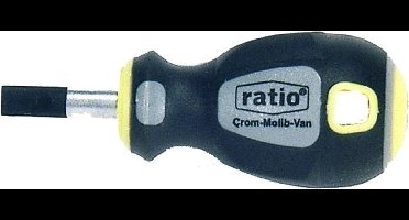 Ratio schroevendraaier SL 6x25 mm stubby
