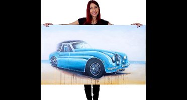 Olieverf schilderij Oldtimer