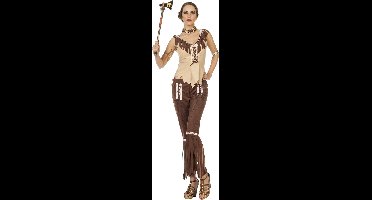 Indianen vrouw kostuum Cherokee - Maatkeuze: Maat 42