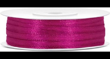 Hobbygroep satijnlint creatief 3 mm 50 m fuchsia cadeau.