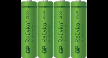 GP Recyko+ Rechargeable NimH AA/HR06 2600mah (bewaarbox) - 4 stuks