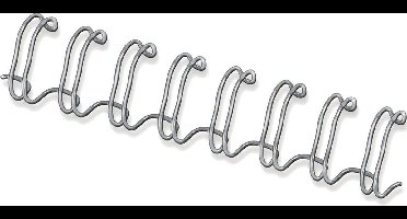 Fellowes bindruggen metaal 12 mm zilver, 100 stuks