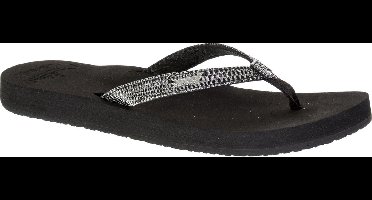 Reef Star Cushion Sassy Dames Slippers - Black/Silver - Maat 35