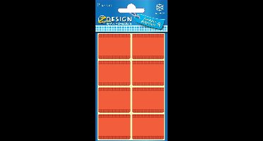 Avery diepvriesetiketten in blister, rood, 40 etiketten