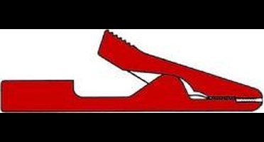 GEISOLEERDE MINI KROKODILLENKLEM / ROOD (MA1) (HM3211)