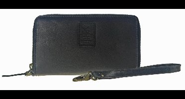 Castillo – GAZ RFID – Dames Ritsportemonnee met Polsbandje – Leer – Zwart