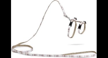 Beeztees Joy - Kittentuig - Nylon - Beige - 15-33 cm