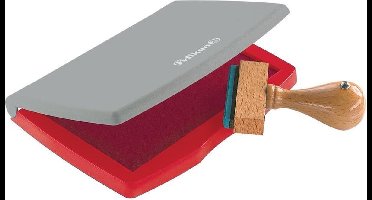Pelikan stempelkussen - Kunststof - 7x11cm - Rood