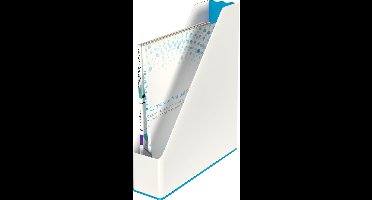 Leitz WOW Tijdschriftencassette - Blauw/Wit