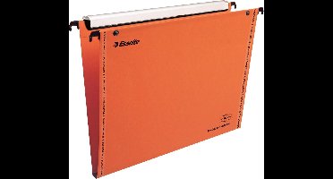Esselte Orgarex Verticale Hangmap - 15 mm bodem - A4 - 25 stuks - Oranje - Voor Thuiswerken - Ideaal Voor Thuiskantoor
