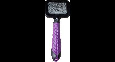 Flamingo - Slicker Borstel Kat - Paars - 7 x 4 x 17.5 cm