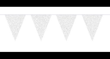 Folat - Vlaggenlijn Glitter White 6mtr