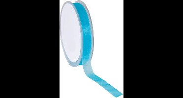 Turquoise Organza lint 15 mm / 50 mtr.