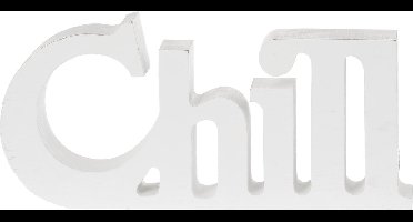 Riverdale - Woord - Chill - 30 x 14 x5 cm - Wit Hout