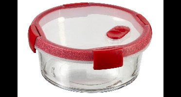 Curver Smart Cook Glazen Vershouddoos - Rond - 0,6L - Rood