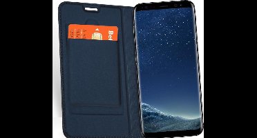 Hoesje geschikt voor Samsung S8 - Book Case Ultra Slim Blauw