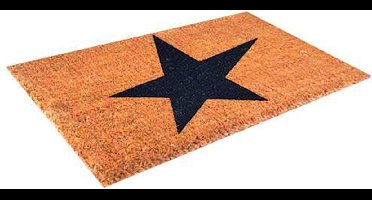Deurmat Kokos - Ster design - 40x60 cm