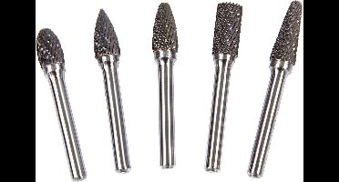 5 Delige Volhardmetalen Frezenset