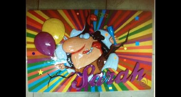 Wanddeco sarah 60 x 40 cm.