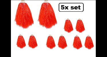 5x Set cheerball ringgreep rood