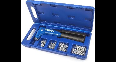 Profi 81 Delige Popnageltang met snelverstel mondstuk en Popnagels