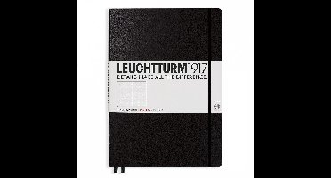 Leuchtturm1917 Notitieboek XL - Master Slim Puntjes - Zwart