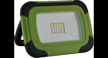 V-tac VT-11-R LED Bouwlamp / Werklamp op accu - 10W - 6400K - Groen